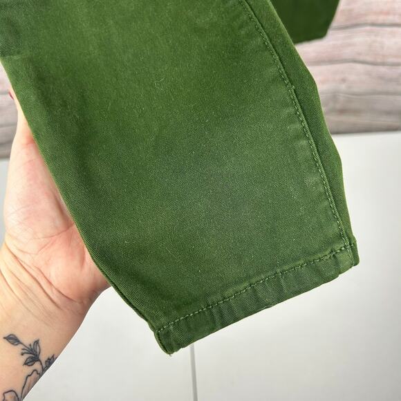 Anthropologie Kelly Green Cadet Moto Pants โ Edgy &โ Chic, Size 27 - Picture 6 of 8